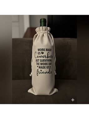 Funny Coworker Friendship Wine Bottle Gift Bag